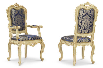 Chic Blue Classic Armchair Chic Blue Classic Armchair