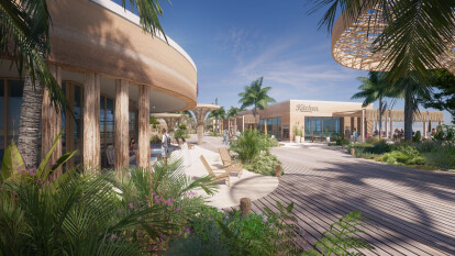3deluxe develops an eco-friendly beach district using rammed earth construction