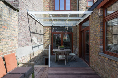 Glass canopy for family home