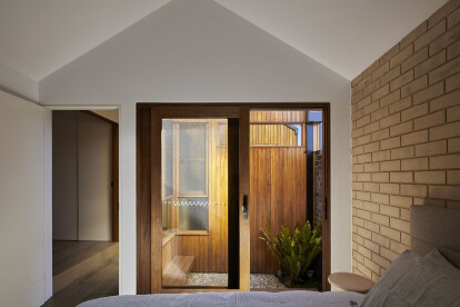 Bedroom to courtyard view