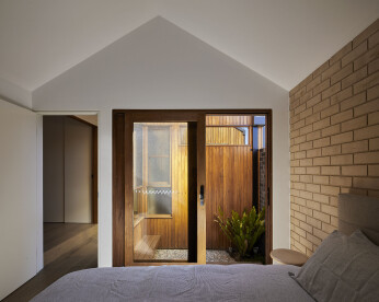 Bedroom to courtyard view