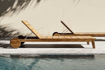 Harrison Teak Sunbed Harrison Teak Sunbed