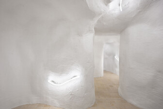 Selenite Dreams by BUREAU explores the essence of plaster and its transformation within space