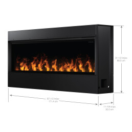 Optimyst 66" Linear Electric Fireplace
