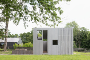 Sculptural Spa Shed in Upstate New York