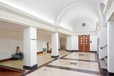 Ground floor main entry lobby