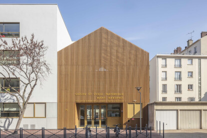 Antonio Virga Architecte renovates and extends a tired nursery school and crèche