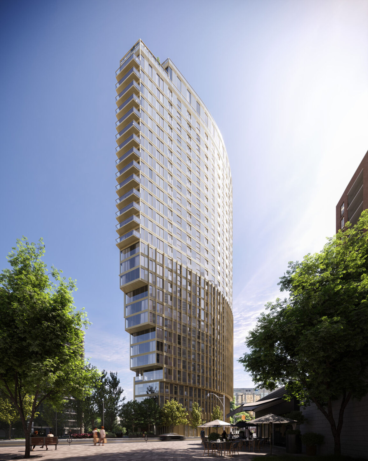 Timeless flatiron architecture defines the Park Road condominium tower by Diamond Schmitt
