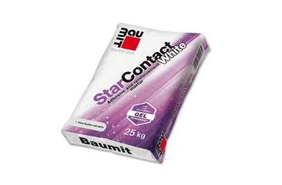 Baumit StarContactWhite - adhesive and reinforcing mortar with white cement