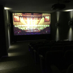 Home Cinema with High Contrast Projector Screen Paint