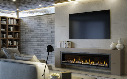 74" Ignite Evolve Linear Electric Fireplace