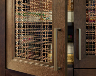 SJD-21 Woven Wire Mesh in Cabinets
