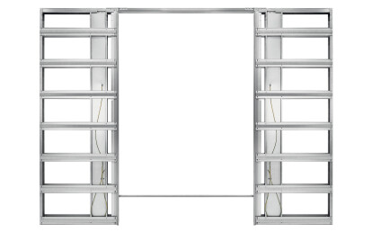 Counterframe for plasterboard walls