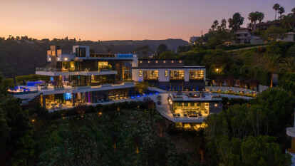 Summitridge Drive Beverly Hills modern hilltop mansion