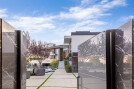 Summitridge Drive Beverly Hills modern home entry gate