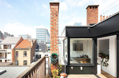 a forest of chimneys. penthouse Brussels