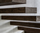 Modern wooden stairs