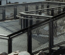 Banker Wire woven mesh installed at Pikes Peak handrails in Colorado