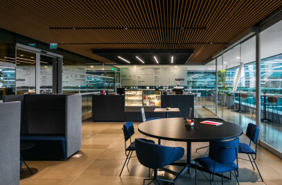 Collaborative space in a corporate building