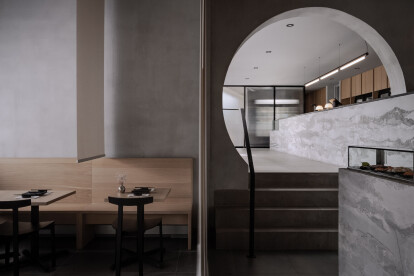 Future Simple Studio develops a serene sushi restaurant concept in Montreal