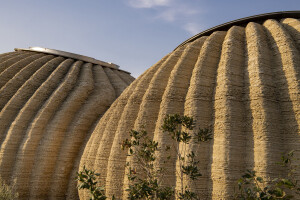 Detail: 3D-printed earthen structure of the TECLA prototype, Ravenna