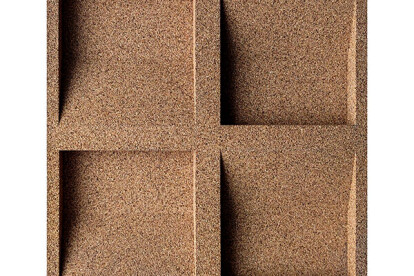 CONCAVE Acoustic 3D wall panels made of cork