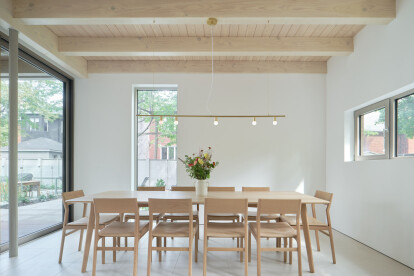Dining Room - exposed wooden structure