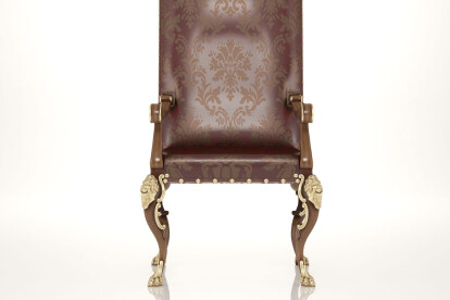 Luxury Armchair With Lion Legs