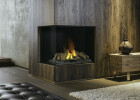 Left-corner e-MatriX Vapor Fireplace