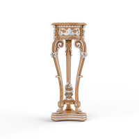 Baroque Solid Wood Vase Stand