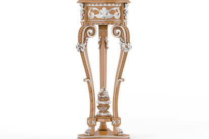 Baroque Solid Wood Vase Stand