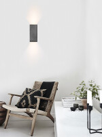 [B8]dark Wall light rectangular