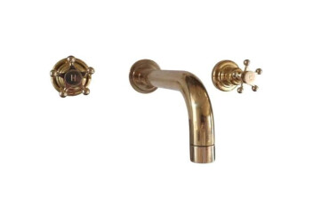 BT82 3 hole wall mounted basin taps with timeless Stella handles BT82 3 hole wall mounted basin taps with timeless Stella handles