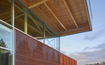 2mm Weathering Steel Custom Perforated | Gow Hastings Architects + Bélanger Salach Architecture