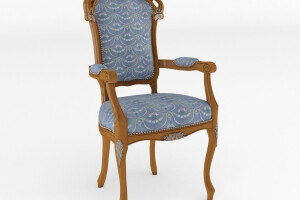 Classical Solid Wood Armchair