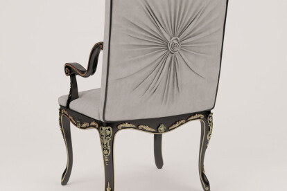 REGAL UPHOLSTERED CHAIR WITH ARMRESTS