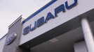 Close-up of front of Subaru dealership