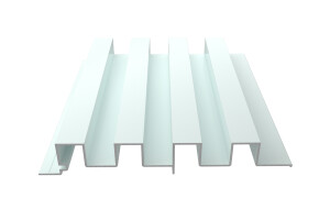 Falkit® System Loarre - Ribbed aluminium slat for use in architecture, interior and exterior cladding and ventilated façades