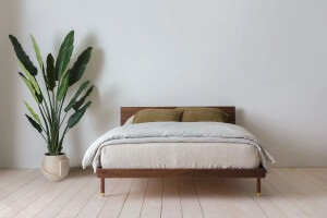 Simple Bed Walnut