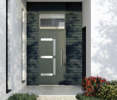 STEEL single panel entrance door