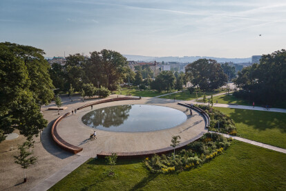 Consequence forma architects revitalizes a run-down city park in Brno
