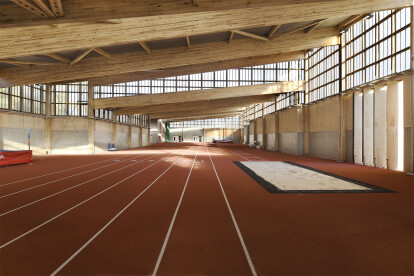 K-Architectures employs local maritime pine to complete stadium complex in southwestern France