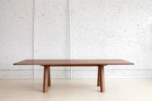 Angled Leg Column Dining Table