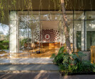 2.The reception and arrival hall has a welcoming mandala made out of teracotta plates