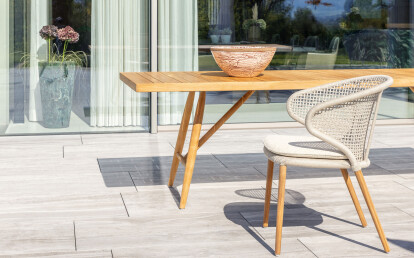 Faro chair with Beluga table teak