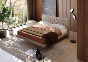 Cocos - Upholstered storage bed