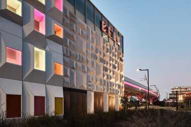 Wood Marsh emphasizes color and form in new Melbourne rail stations