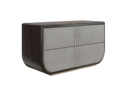 The Contemporary Curve: Streamlined Modern Chest of Drawers