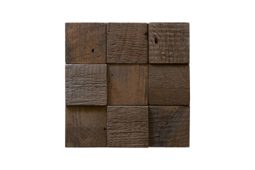 Woodwöl—Grid Gunstock Mosaic Wood Wall Tile Woodwöl—Grid Gunstock Mosaic Wood Wall Tile