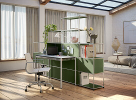 USM Haller Home Office Olive Green